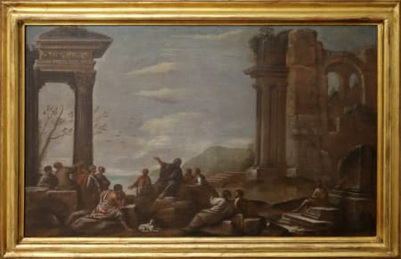 Giovanni Ghisolfi — Paesaggio architettonico con figure